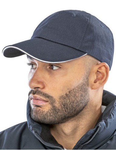 RES-RC038X-Herringbone Cap With Sandwich Peak